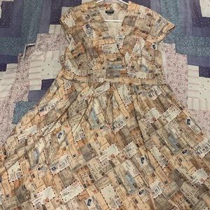 Antique mail pattern dress